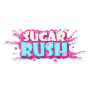 Magen de acceso a la demo de la tragamonedas Sugar Rush con un dispensador de dulces y colores vibrantes en el fondo